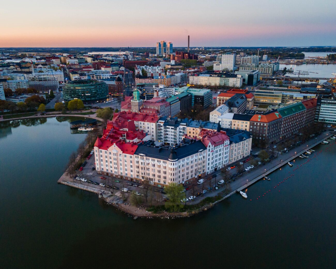 Ilmakuva Hakaniemen rannasta
